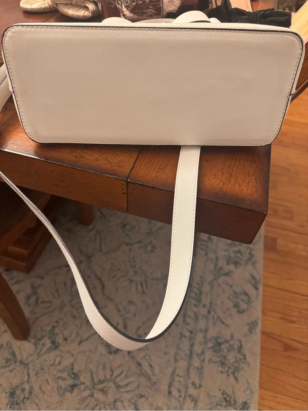 Betsey Johnson Bow Satchel - White